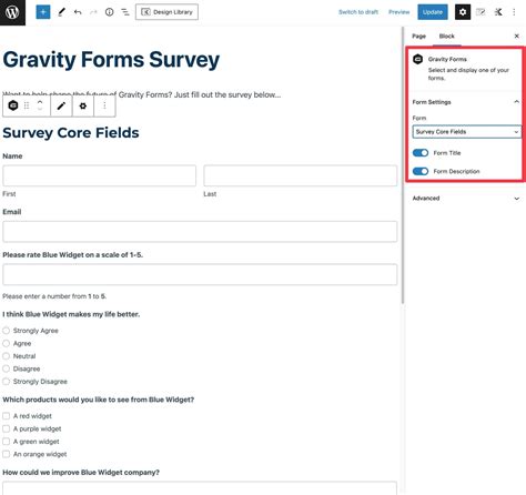 gravity forms surveys|wordpress online form.